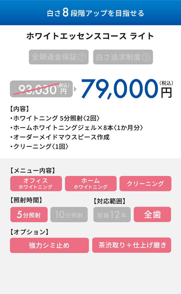 白さ8段階アップを目指せる