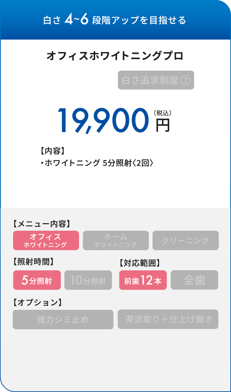 白さ4~6段階アップを目指せる